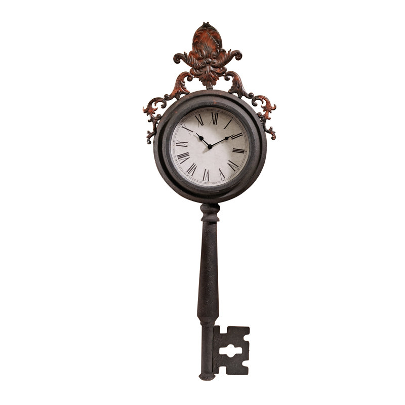 Design Toscano Unlocking Time Key Wall Clock & Reviews Wayfair